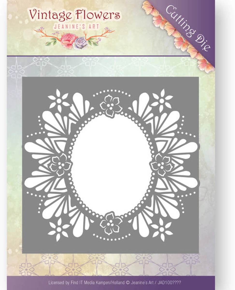 Dies - Jeanines Art - Vintage Flowers - Floral Oval